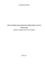 Referāts 'Nevalstisko organizāciju līdzdalība valsts pārvaldē', 1.