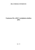 Referāts 'Uzņēmuma stratēģiskais attīstības plāns', 1.