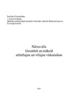 Referāts 'Nāves tēls literatūrā un mākslā attīstītajos un vēlajos viduslaikos', 1.