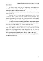 Prakses atskaite 'Pirmsskolas skolotāja prakse', 13.