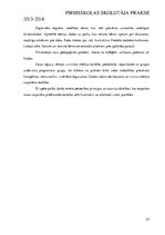 Prakses atskaite 'Pirmsskolas skolotāja prakse', 43.