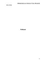 Prakses atskaite 'Pirmsskolas skolotāja prakse', 72.