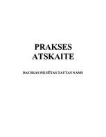 Prakses atskaite 'Bauskas pilsētas tautas nams', 1.