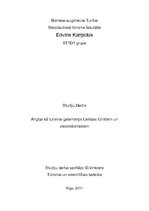 Referāts 'Anglija kā tūrisma galamērķis Latvijas tūristiem un viesstrādniekiem', 1.