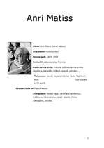 Referāts 'Anrī Matiss', 1.