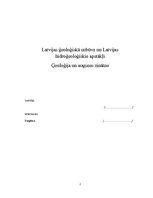 Referāts 'Latvijas ģeoloģiskā uzbūve un hidroloģiskie apstākļi', 1.