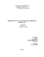 Referāts 'Prezidentālās valsts modelis Krievijas federācijā', 1.