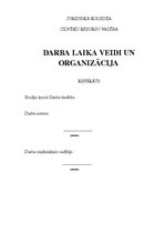 Referāts 'Darba laiks', 1.