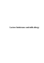 Referāts 'Lactose Intolorance and Milk Allergy', 1.