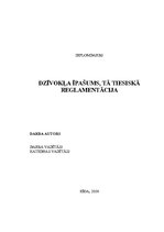 Diplomdarbs 'Dzīvokļa īpašums, tā tiesiskā reglamentācija', 1.