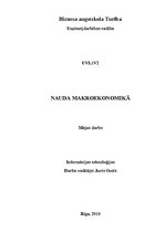 Referāts 'Nauda makroekonomikā', 1.