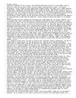 Eseja 'International Economic Policies In The 1990s', 1.