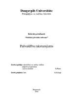 Referāts 'Pašvaldību raksturojums', 1.