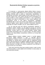 Konspekts 'Alkaloze, acidoze: cēloņi, klīniskās izpausmes un pacientu aprūpe', 6.