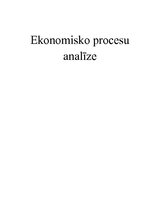 Konspekts 'Ekonomisko procesu analīze', 1.