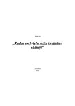 Konspekts 'Rudzu un kviešu miltu kvalitātes rādītāji', 1.