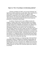 Konspekts 'How 3-D Printing Is Revolutionizing Medicine', 1.