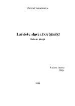 Referāts 'Latviešu slavenākie ķīmiķi', 1.