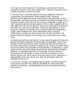 Eseja 'To demolish old buildings or no', 1.