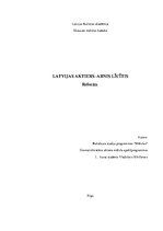 Konspekts 'Latvijas aktieris Arnis Līcītis', 1.