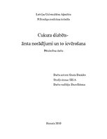 Referāts 'Cukura diabēts - ārsta norādījumi un to ievērošana', 1.