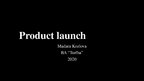 Prezentācija 'Product Launch', 1.