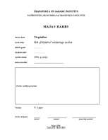 Referāts 'SIA „Objektīvs” mārketinga analīze', 1.