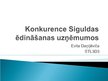Prezentācija 'Konkurence Siguldas ēdināšanas uzņēmumu sektorā', 1.
