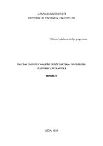 Referāts 'Francijas Tautas frontes valdību iekšpolitika: nostādnes vēstures literatūrā', 1.