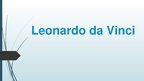 Prezentācija 'Leonardo da Vinci', 1.
