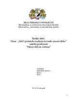 Referāts 'MAC protokolu evolūcija bezvadu sensoru tīklos', 1.