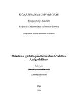 Konspekts 'Mūsdienu globālo problēmu daudzveidība. Antiglobālisms', 1.