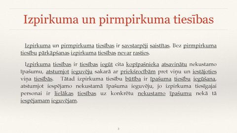 Prezentācija 'Izpirkuma tiesības', 3.