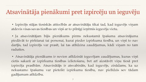 Prezentācija 'Izpirkuma tiesības', 7.
