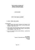 Eseja 'Politikas zinātnes attīstība', 1.