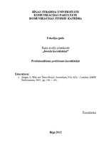 Eseja 'Profesionālisma problēmas žurnālistikā', 1.