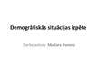 Prezentācija 'Demogrāfiskā situācija Jēkabpilī, Salas un Sēlpils pagastos', 1.