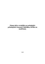 Eseja 'Atbildība, brīvība un zaudēšana', 1.