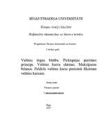 Konspekts 'Valūtas tirgus būtība. Pirktspējas paritātes princips. Valūtas kursu shēmas. Mak', 1.