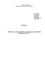 Referāts 'Reklāma un noieta stimulēšana, to pielietojums aviosabiedrībā "British Airways P', 1.