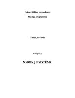 Konspekts 'Konspekts par nodokļu sistēmu Latvijā', 1.
