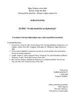 Konspekts 'Latvijas diplomātija mazu valstu ārpolitikas kontekstā', 1.