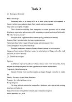 Konspekts 'Biological diversity', 1.