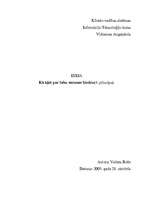 Eseja 'Klausīšanās - kā kļūt par labu sarunu biedru', 1.