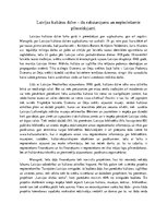 Eseja 'Latvijas kultūras dzīve - tās raksturojums un nepieciešamie pilnveidojumi', 1.