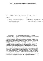 Eseja 'Latvijas kultūrvēsturisko novadu veidošanās. Urbanizācija, aglomerācija', 2.