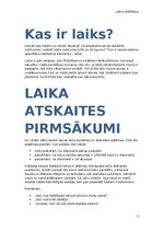 Konspekts 'Laika mērīšana', 2.