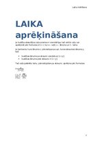 Konspekts 'Laika mērīšana', 7.