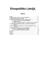 Referāts 'Etnopolitika Latvijā', 1.