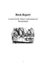 Referāts 'Lewis Caroll "Alice’s Adventures in Wonderland". Book Review', 1.
